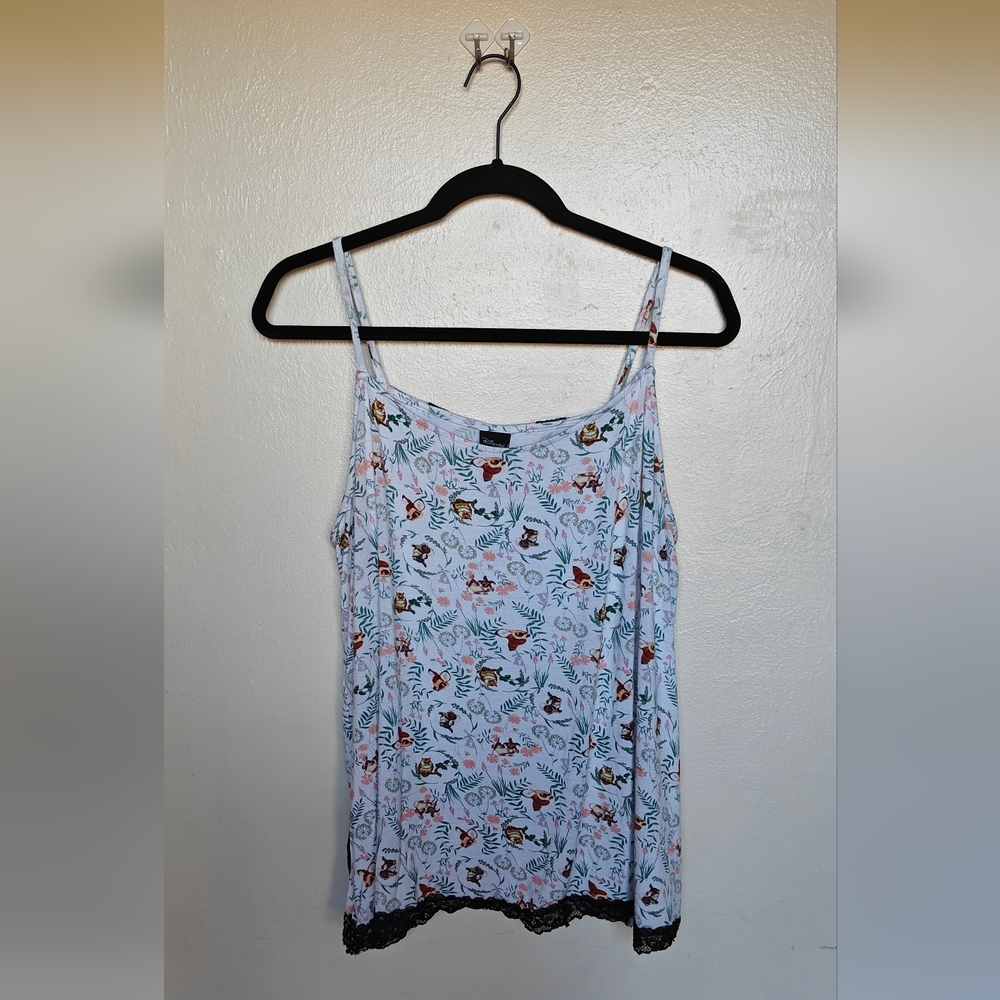 Plus Size Disney Bambi Allover Print Girls Tank Top Size